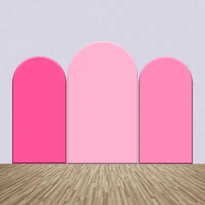 Pink Theme Decor Solid Color Party Arch Backdrop Kit - Aperturee