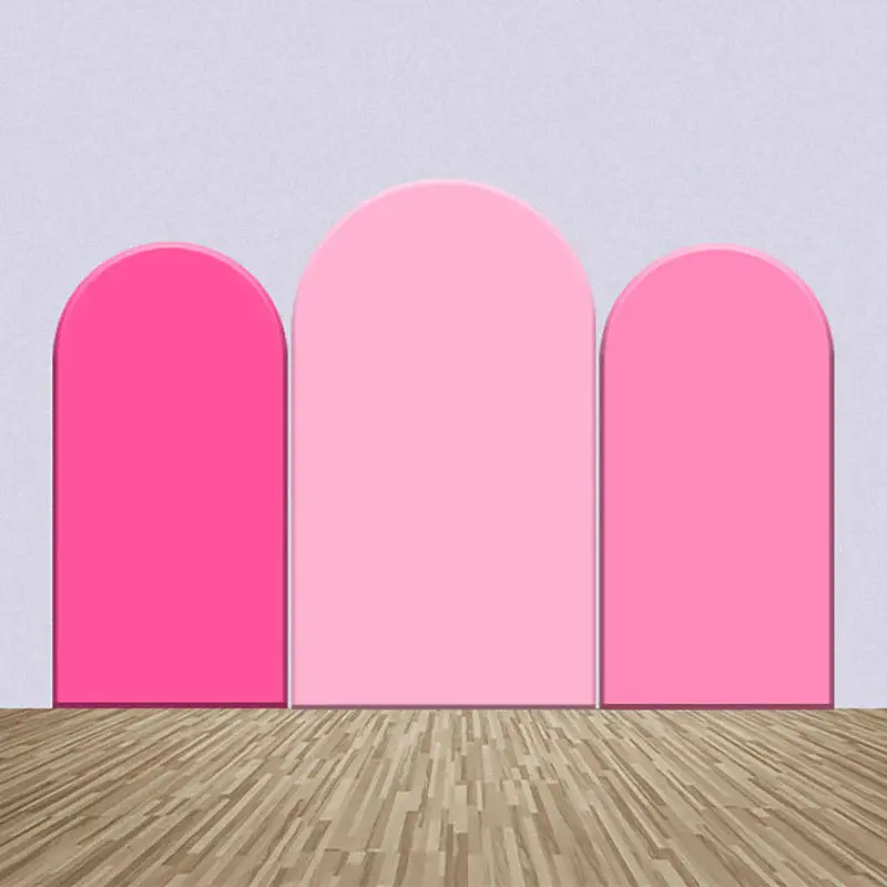 Pink Theme Decor Solid Color Party Arch Backdrop Kit - Aperturee
