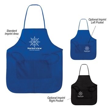 100 Promotional Non-Woven Full Apron - Water Resistant