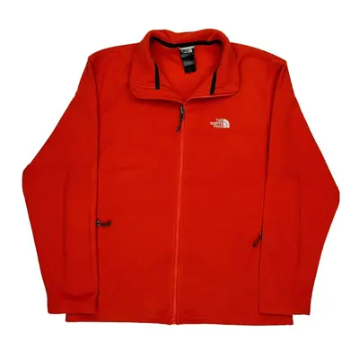 The North Face Fleece Jacket - Large Red Polyester