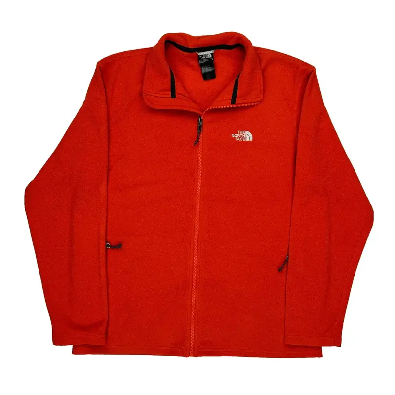 The North Face Fleece Jacket - Large Red Polyester