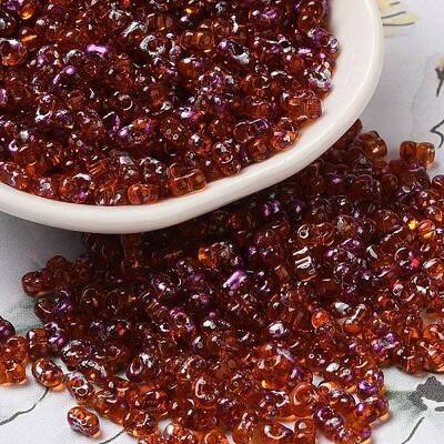 Spray Painted Glass Seed Beads