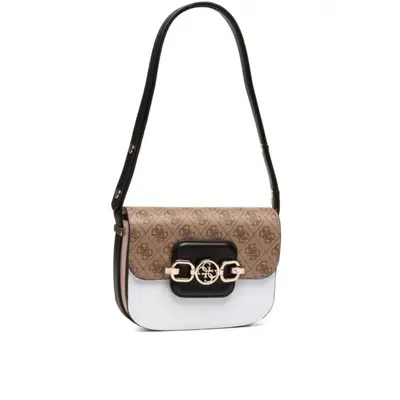 Guess, Xbody Convertible Flap Fabric Bag, Milk, Women
