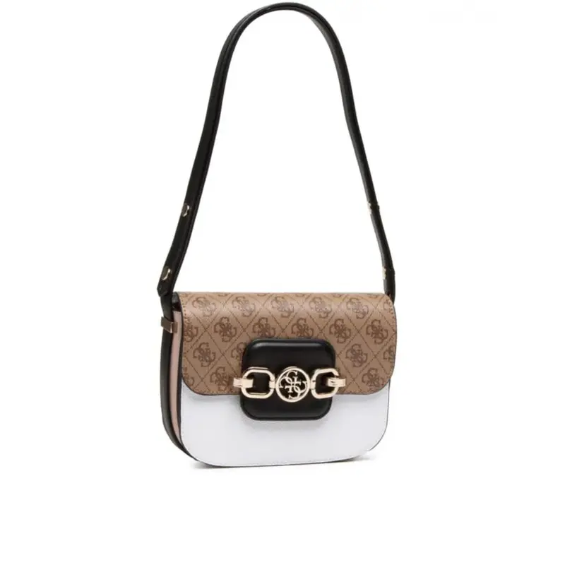Guess, Xbody Convertible Flap Fabric Bag, Milk, Women