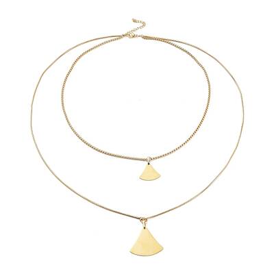 304 Stainless Steel Double Layer Necklaces