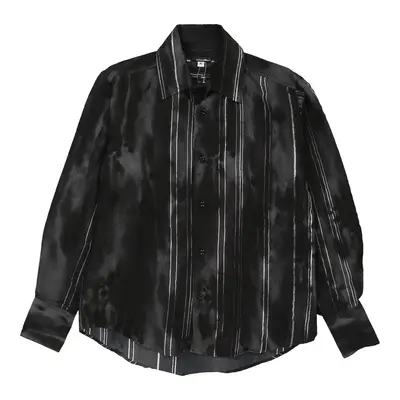 Evolution Striped Patterned Shirt - Medium Grey Cotton
