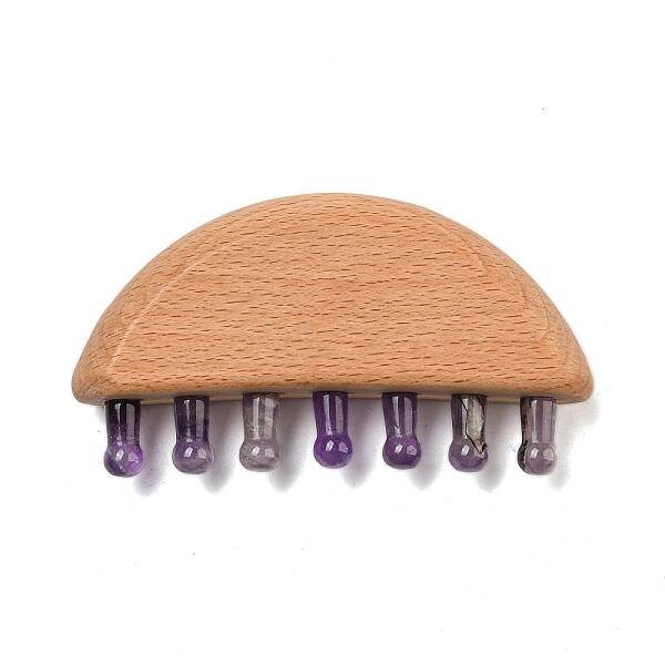 Natural Amethyst Scalp Massager