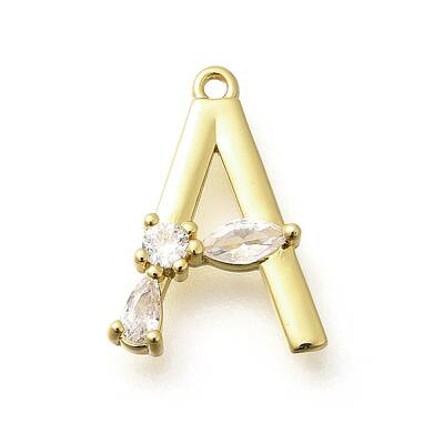 Brass Micro Pave Cubic Zirconia Pendants