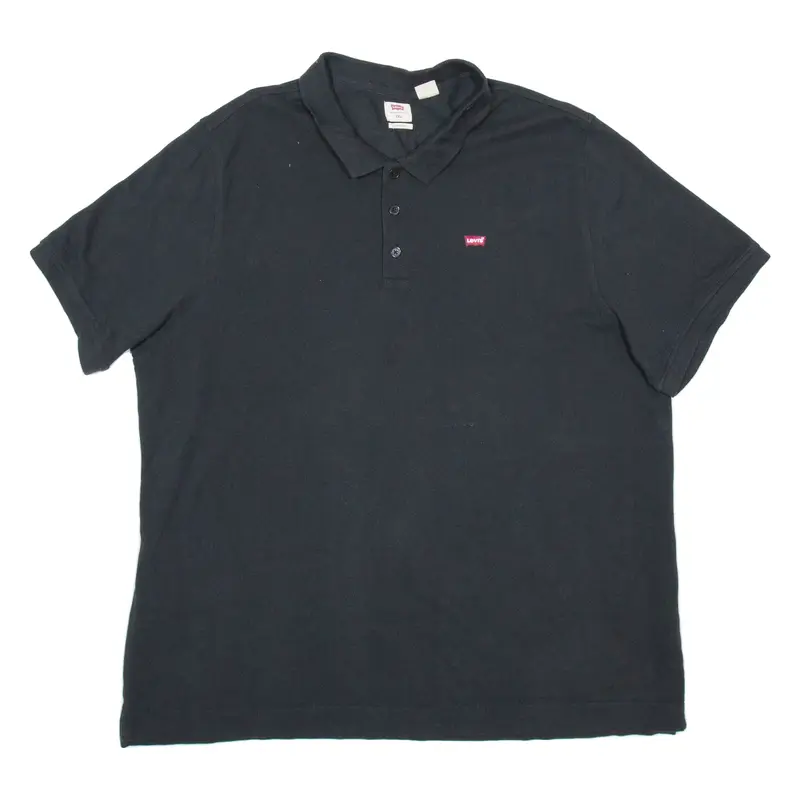 LEVI'S Mens Polo Shirt Black 2XL
