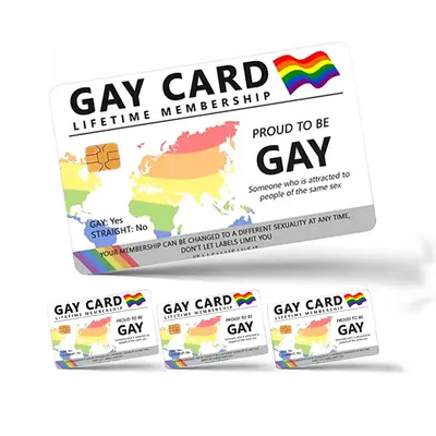 Gay Card Lifetime Membership Credit Card Skin β Proud and Durable LGBTQ+ Card Cover
