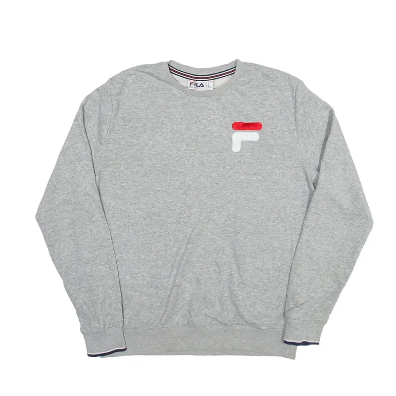 FILA Sweatshirt Grey Crew Neck Mens M