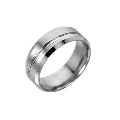 Tarnish Resistant 316L Surgical Stainless Steel Wide Band Finger Rings