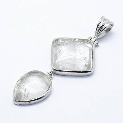 Natural Quartz Crystal Big Pendants