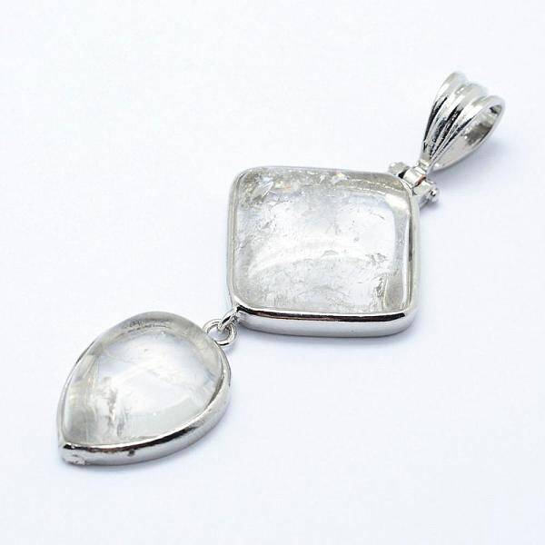 Natural Quartz Crystal Big Pendants