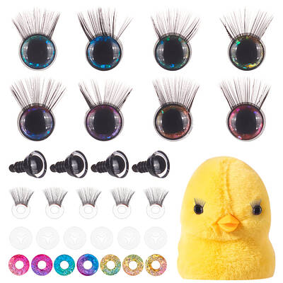 20Pcs Acrylic Doll Eyelashes