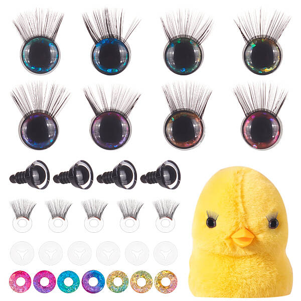 20Pcs Acrylic Doll Eyelashes