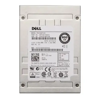 Dell 0N9PTK | 800GB Multi-Level Cell SAS 12Gb/s Hot-Pluggable 2.5-Inch Solid State Drive for PowerEdge Servers