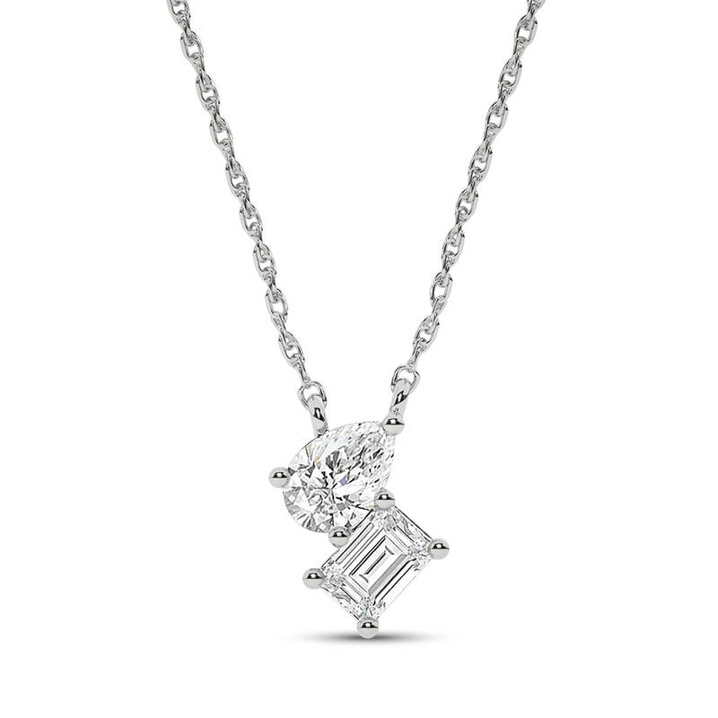 Entwined Destinies Lab Diamond Necklace | 10K White Gold 1 ct. tw.