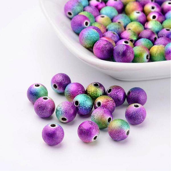 Spray Painted Acrylic Beads