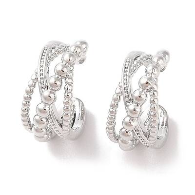 Brass Cuff Earrings for Women
