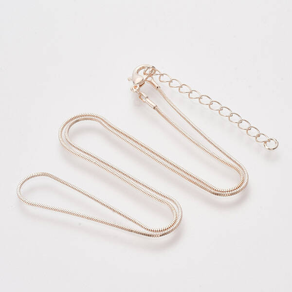 Brass Square Snake Chain Necklace Making