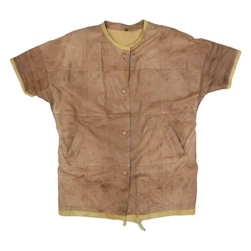Womens Jacket Brown Leather 90s XL