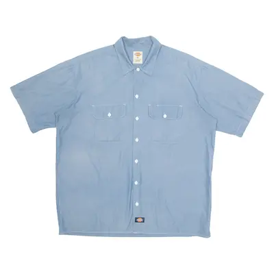DICKIES Mens Plain Shirt Blue XL