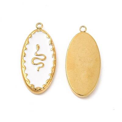 PVD Vacuum Plating 201 Stainless Steel Enamel Pendants