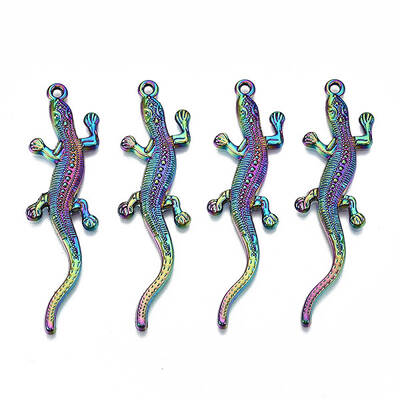 Rainbow Color Alloy Big Pendants