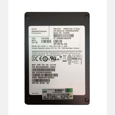 875681-001 HP 480GB Triple-Level Cell SAS 12Gb/s Hot Swappable 2.5-Inch Solid State Drive