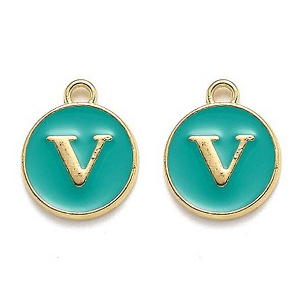 Golden Plated Alloy Enamel Charms
