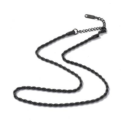 304 Stainless Steel Rope Chain Necklace for Men Women