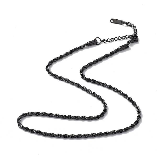304 Stainless Steel Rope Chain Necklace for Men Women