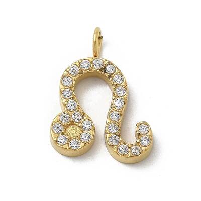 Ion Plating(IP) 304 Stainless Steel Micro Pave Cubic Zirconia Charms
