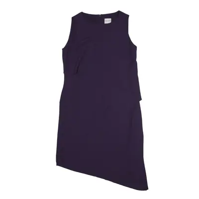 REISS Shift Dress Purple Sleeveless Knee Length Womens UK 10