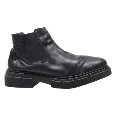 RIEKER Ankle Boots Black Leather Mens UK 9