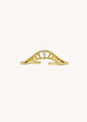 Ring Ba-278g Gold | Color: GOLD | Size: U