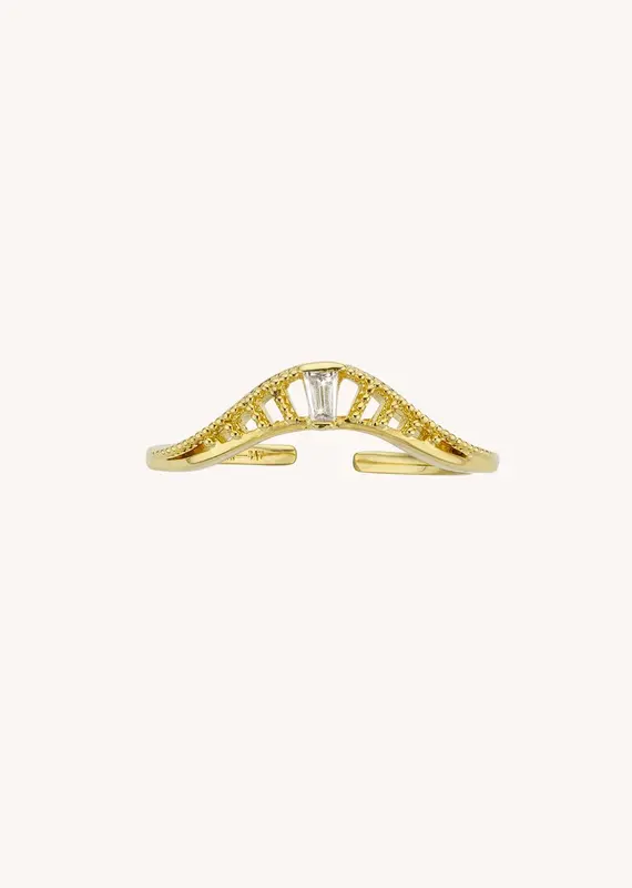 Ring Ba-278g Gold | Color: GOLD | Size: U