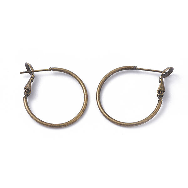 Brass Hoop Earrings