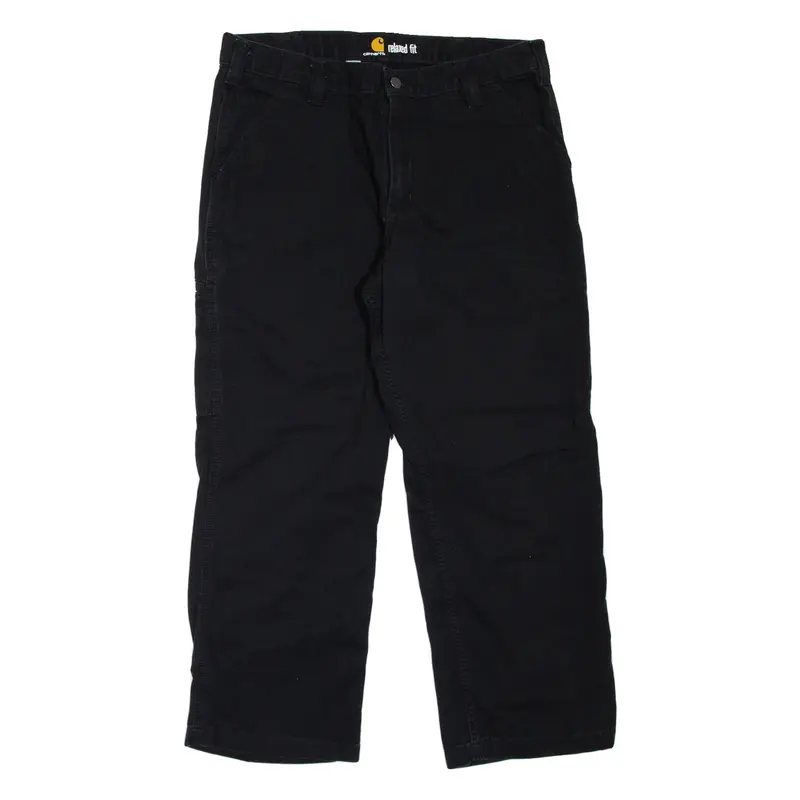 CARHARTT Workwear Mens Trousers Black Relaxed Straight W36 L28