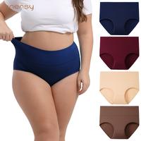 Women's Plus Size XL-5XL High Waisted Cotton Underwear 4-Pack, Soft & Comfortable Full Coverage Briefs, Breathable Stretchy F...