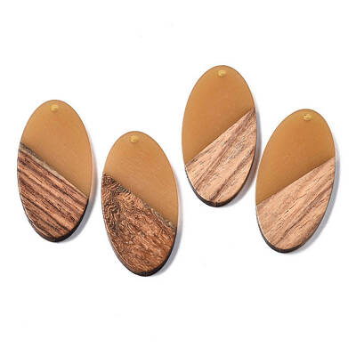 Resin & Walnut Wood Pendants
