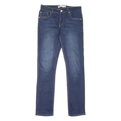 LEVI'S 512 Jeans Boys Blue Slim Tapered Stone Wash W30 L30
