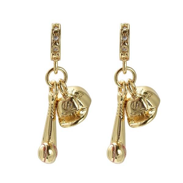 Brass Micro Pave Cubic Zirconia Pendants