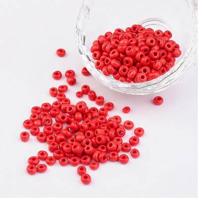 6/0 Opaque Colours Round Glass Seed Beads