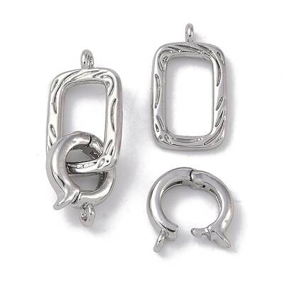 Brass Fold Over Clasps