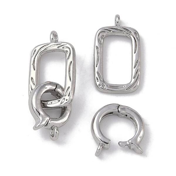Brass Fold Over Clasps