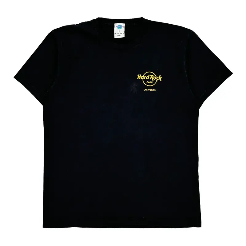 Las Vegas Hard Rock Cafe Graphic T-Shirt - Small Black Cotton