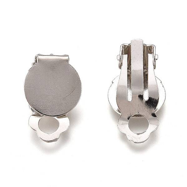 Iron Clip-on Earring Settings