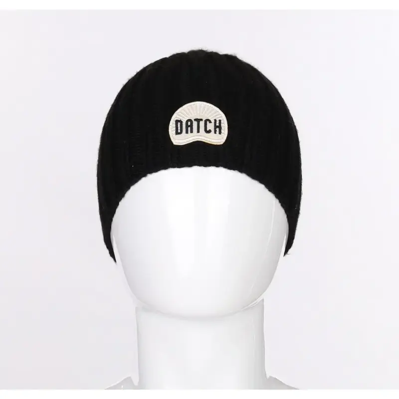 Datch Spellout Beanie - No Size Black Wool